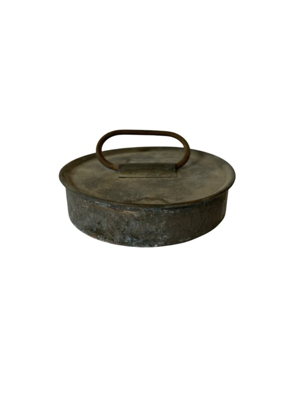 Antique Primitive Milk Cream Can Copper with Lid Vintage Rustic 7" Tall - Picture 7 of 12
